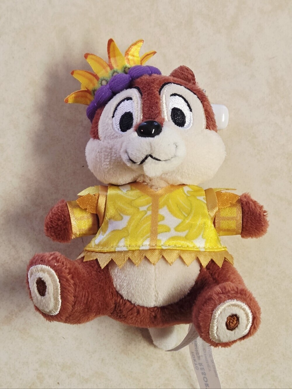 *3 for $30* Tokyo Disney Resort Chip N Dale - Tropical Chip Plush - Pin Bag Clip
